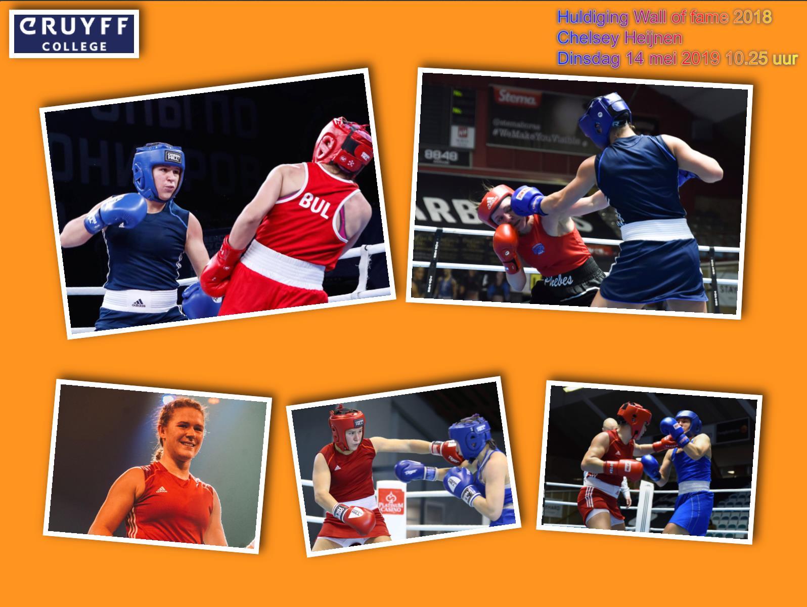Chelsey Heijnen op Wall of Fame, Johan Cruyff college Roosendaal