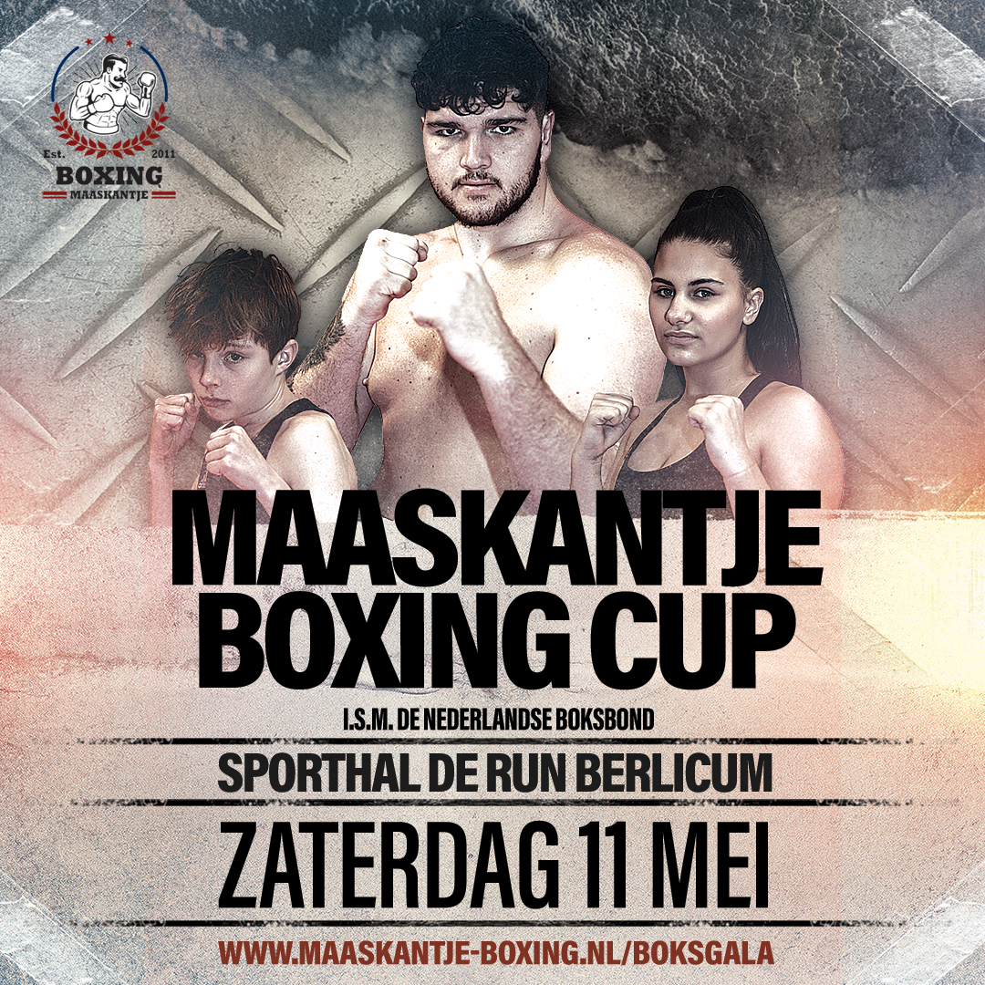 Maaskantje Boxing Cup heeft een primeur met Internationale A-klasse bokspartijen
