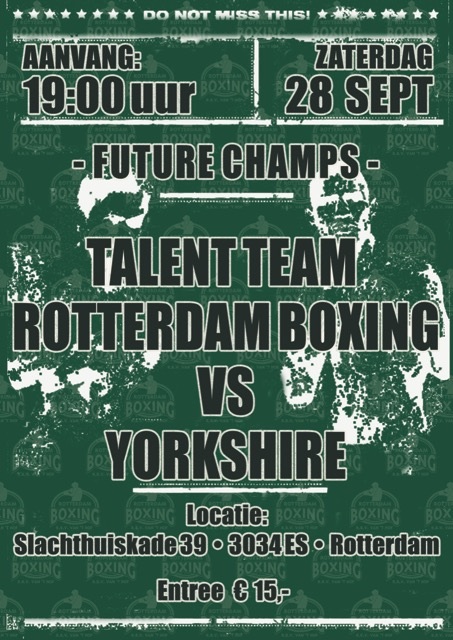 Talent Team Rotterdam boxing VS. Yorkshire