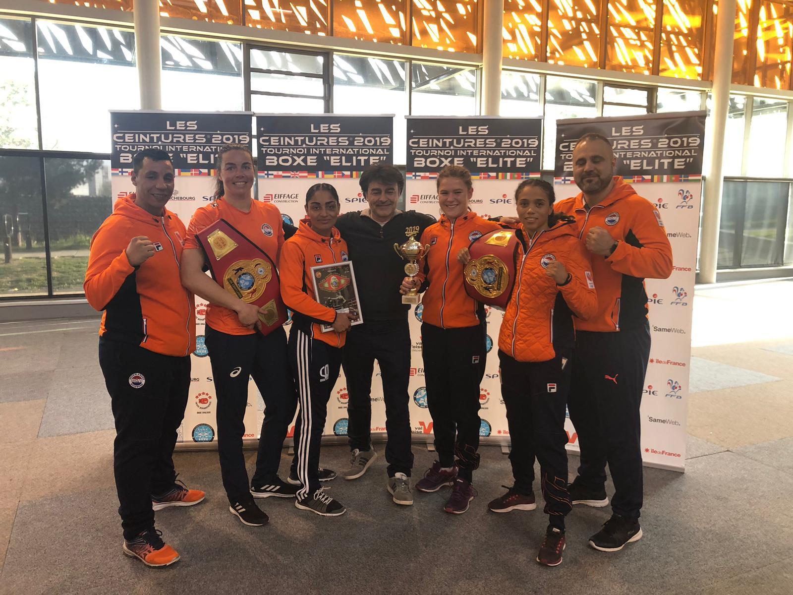 2 x goud en 1 x zilver voor dames TeamNL Boksen!