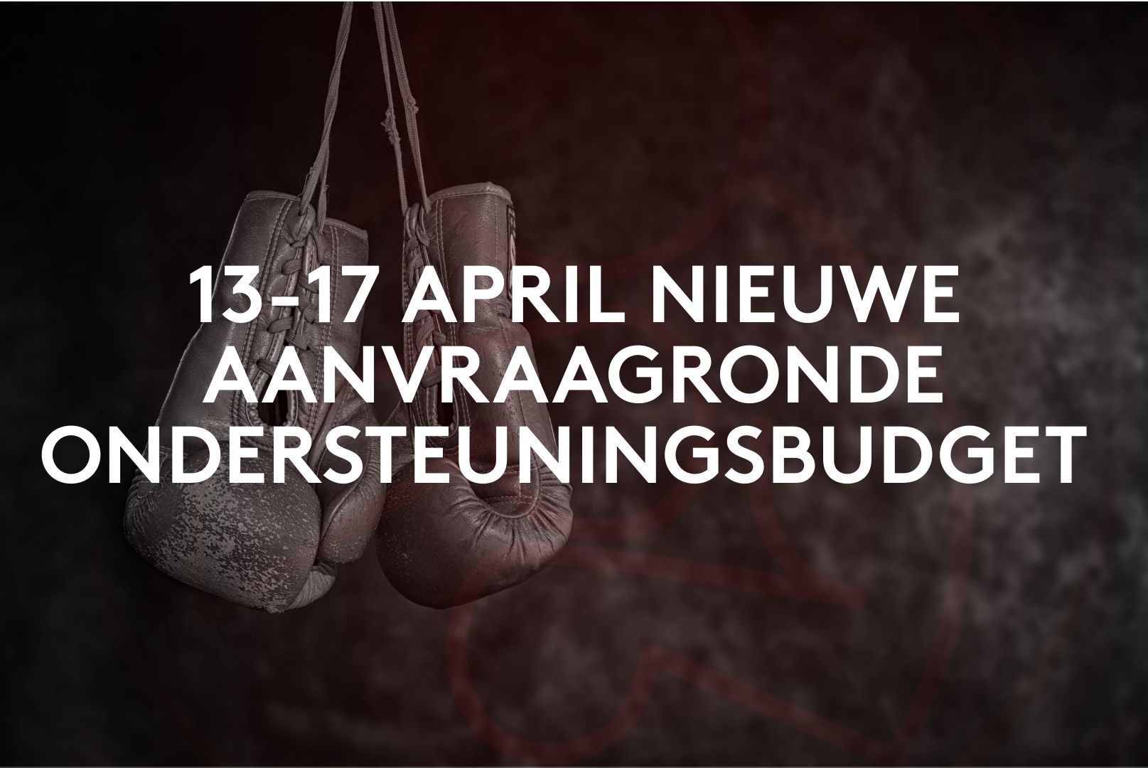 13-17 april nieuwe aanvraagronde ondersteuningsbudget