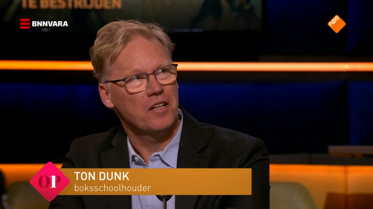 Boksschoolhouder Ton Dunk schuift aan bij Op1