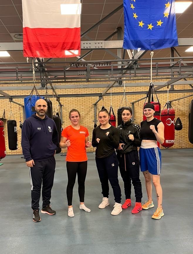 Damesselectie traint in Assisi Italië