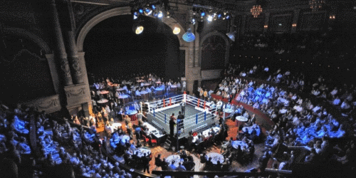 Secretaris van NBB bokst bij Ben Bril